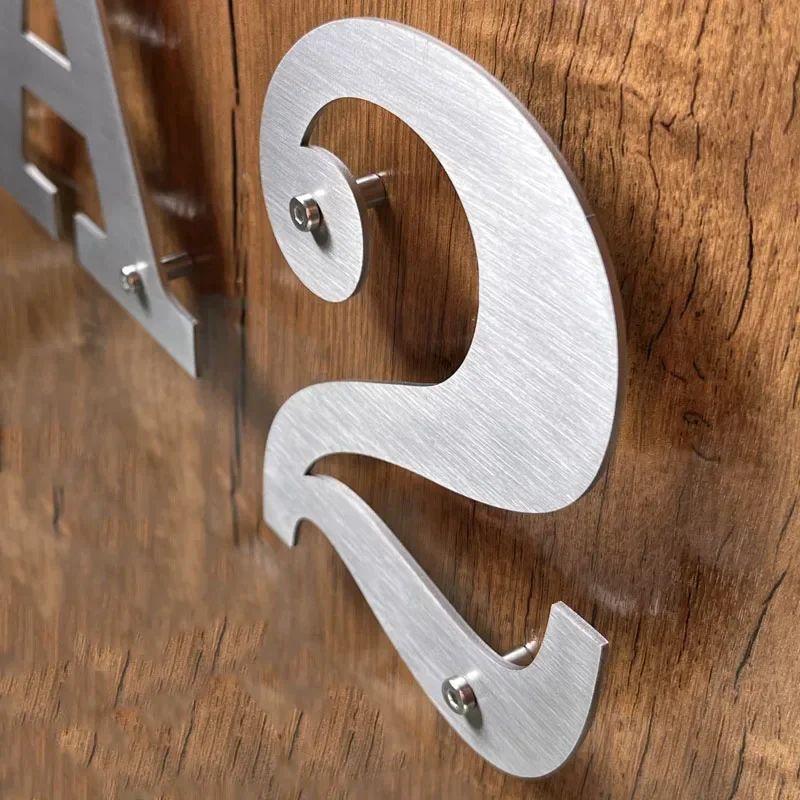 Interior Design Quotes - Números de letras de acero inoxidable