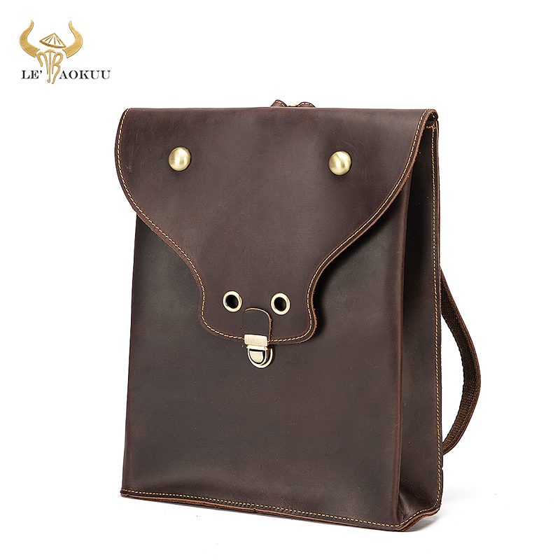 Interior Design University - Mochila De piel Crazy Horse para