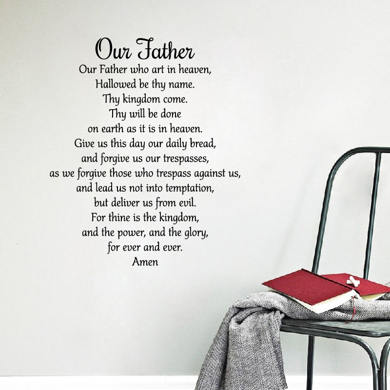 Calcomanía de oración de nuest - Interior Design Quotes reseña y precio