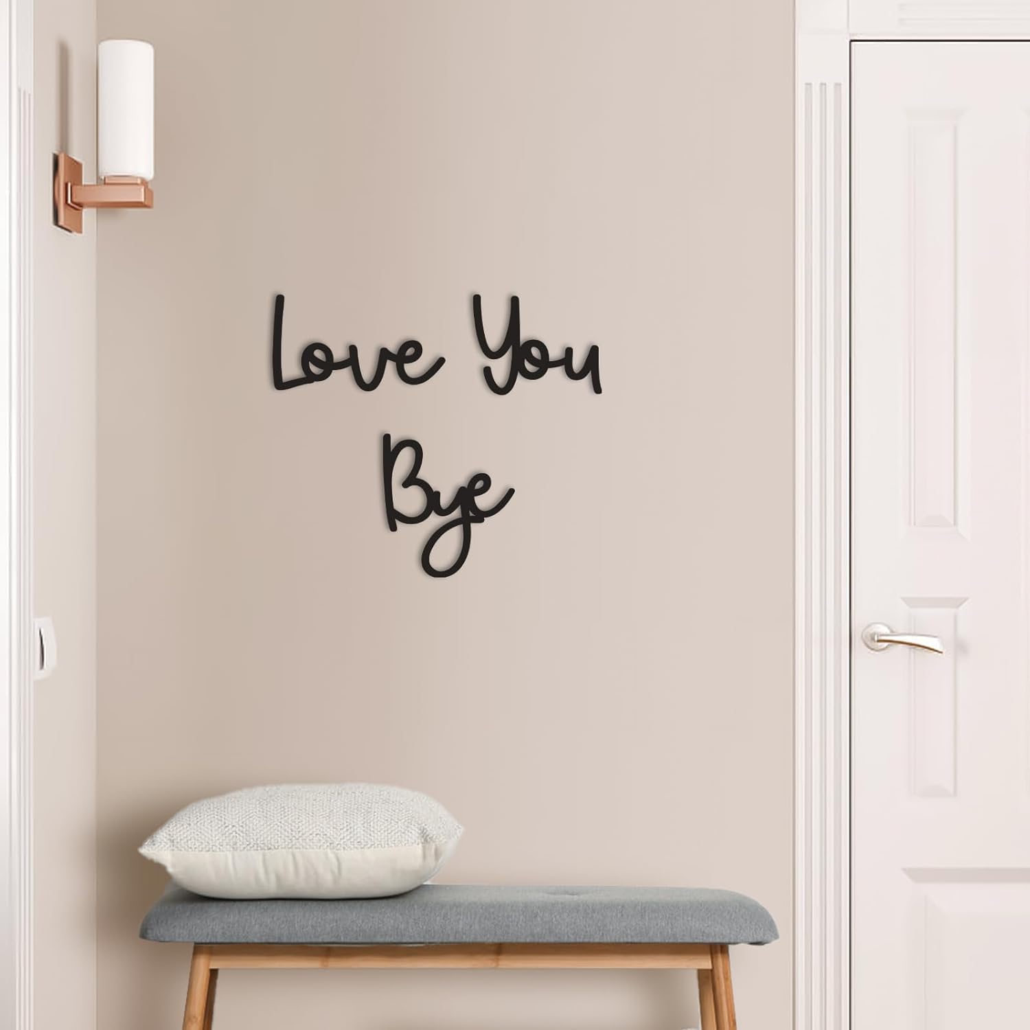 Love You Bye - Letrero de made - Interior Design Quotes reseña y precio