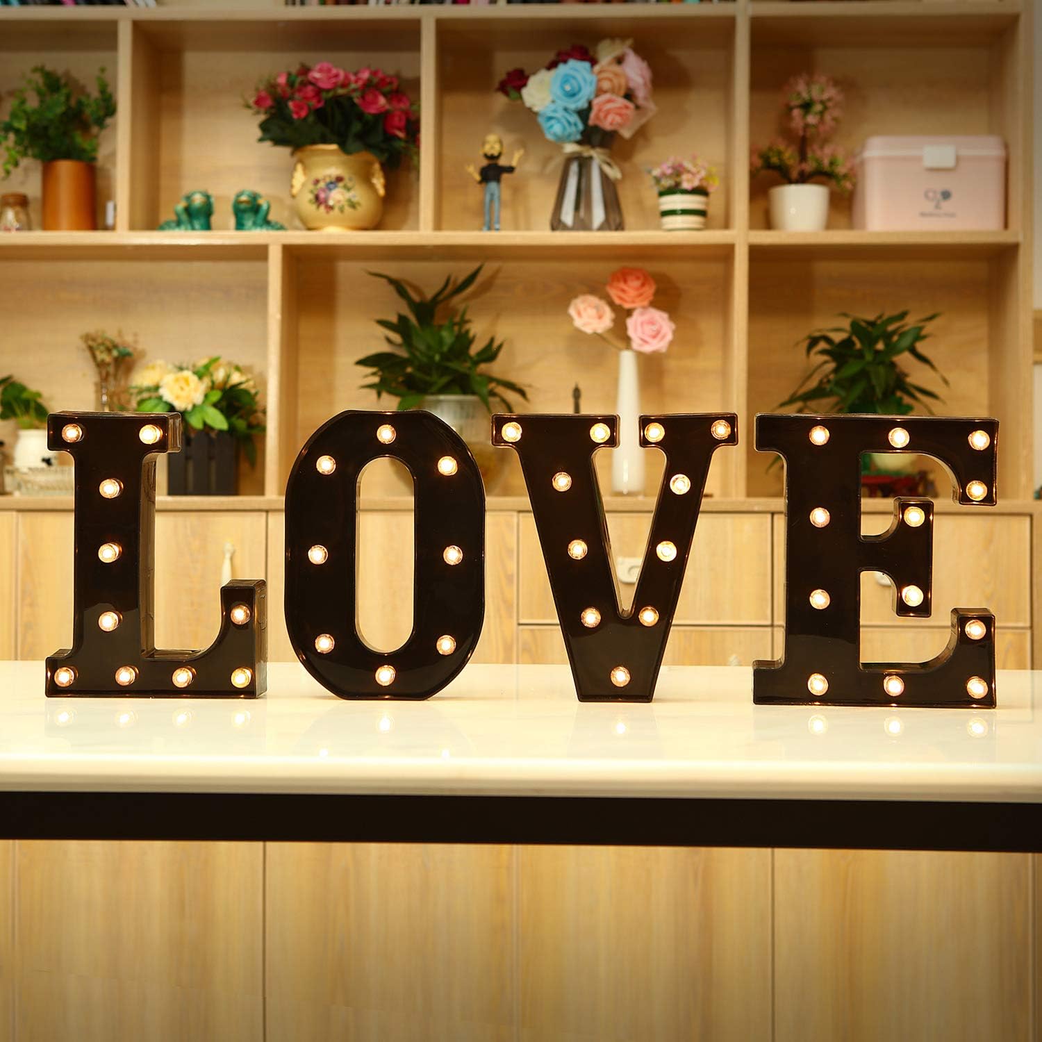 Letras LED de 22 cm, Letras de - Interior Design Quotes reseña y precio