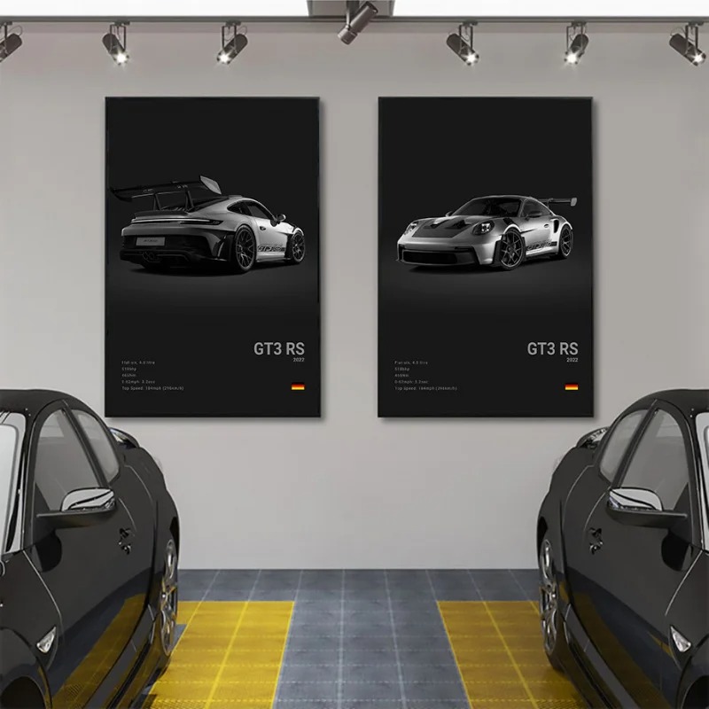Póster de coche deportivo de l - Interior Design Sketch reseña y precio