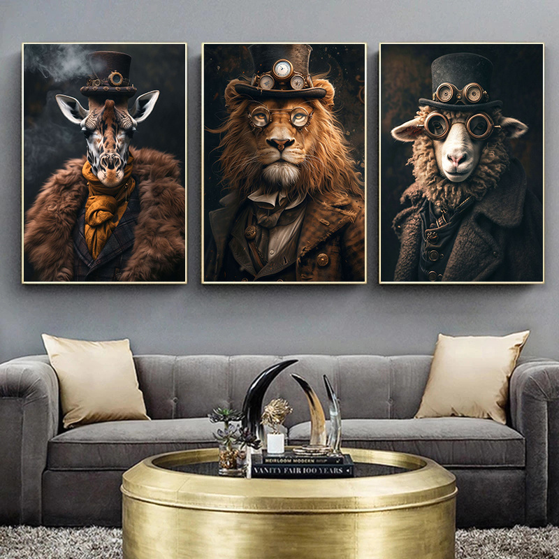 Cool Steampunk animales retrat - Interior Design Sketch reseña y precio