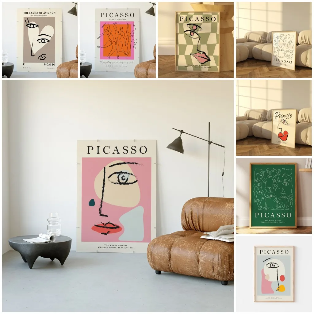 Picasso exposición pared arte  - Interior Design Sketch reseña y precio