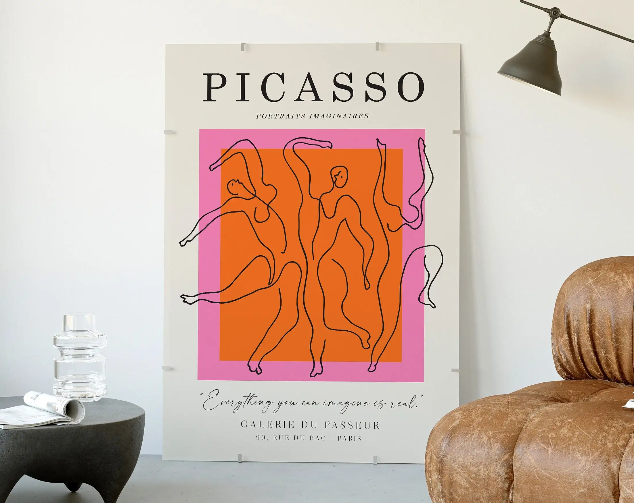 Picasso exposición pared arte  - Interior Design Sketch reseña y precio