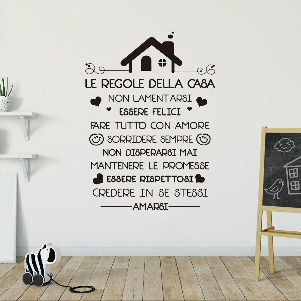 Calcomanía de pared de reglas  - Interior Design Quotes reseña y precio